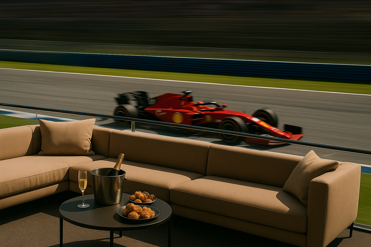 Formula 1 VIP Paddock Club with gourmet dining experience