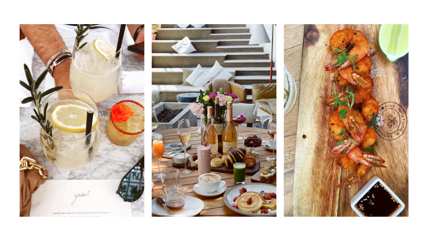 Romantic dinner setting at Ysabel Los Angeles restaurant