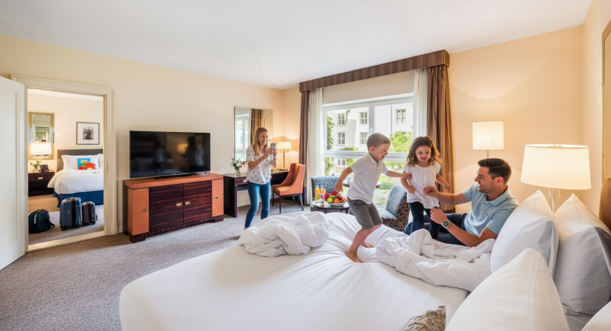 , Family Deluxe Garden View Room at Mandarin Oriental Prague