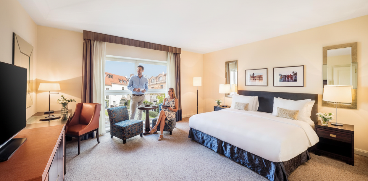 , Deluxe Garden Room at Mandarin Oriental Prague