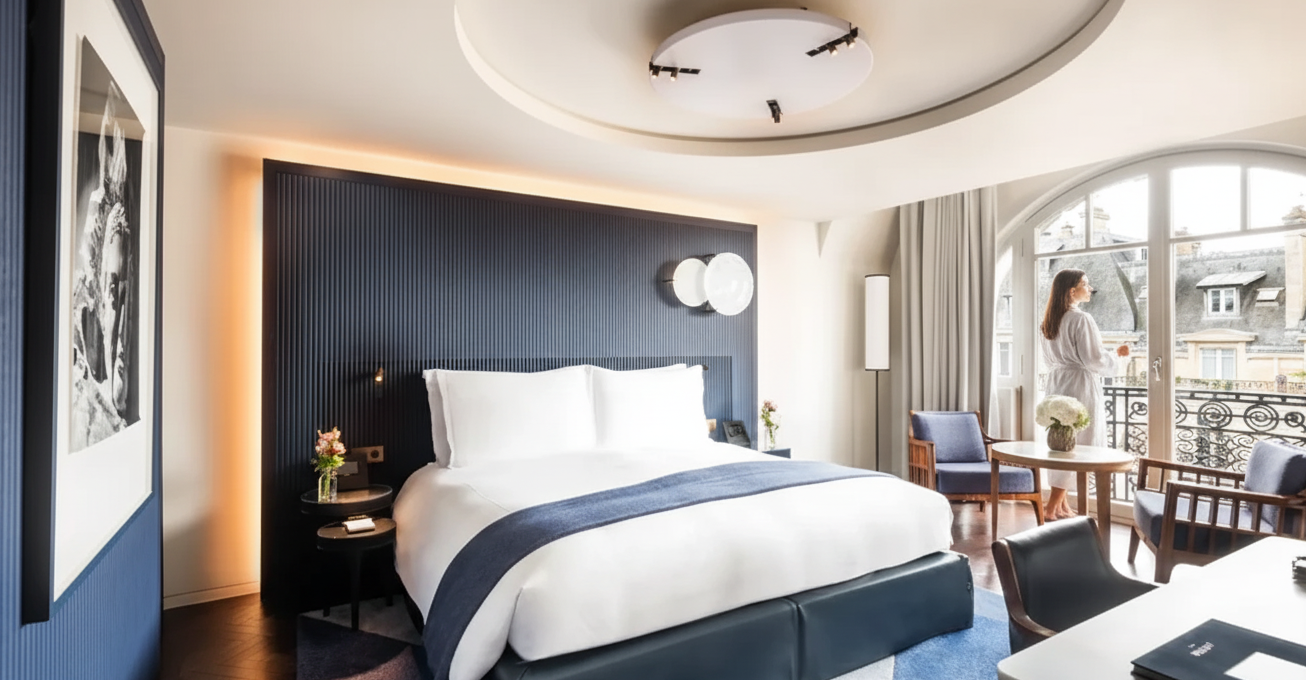 , Deluxe Room with Balcony at Mandarin Oriental Lutetia, Paris