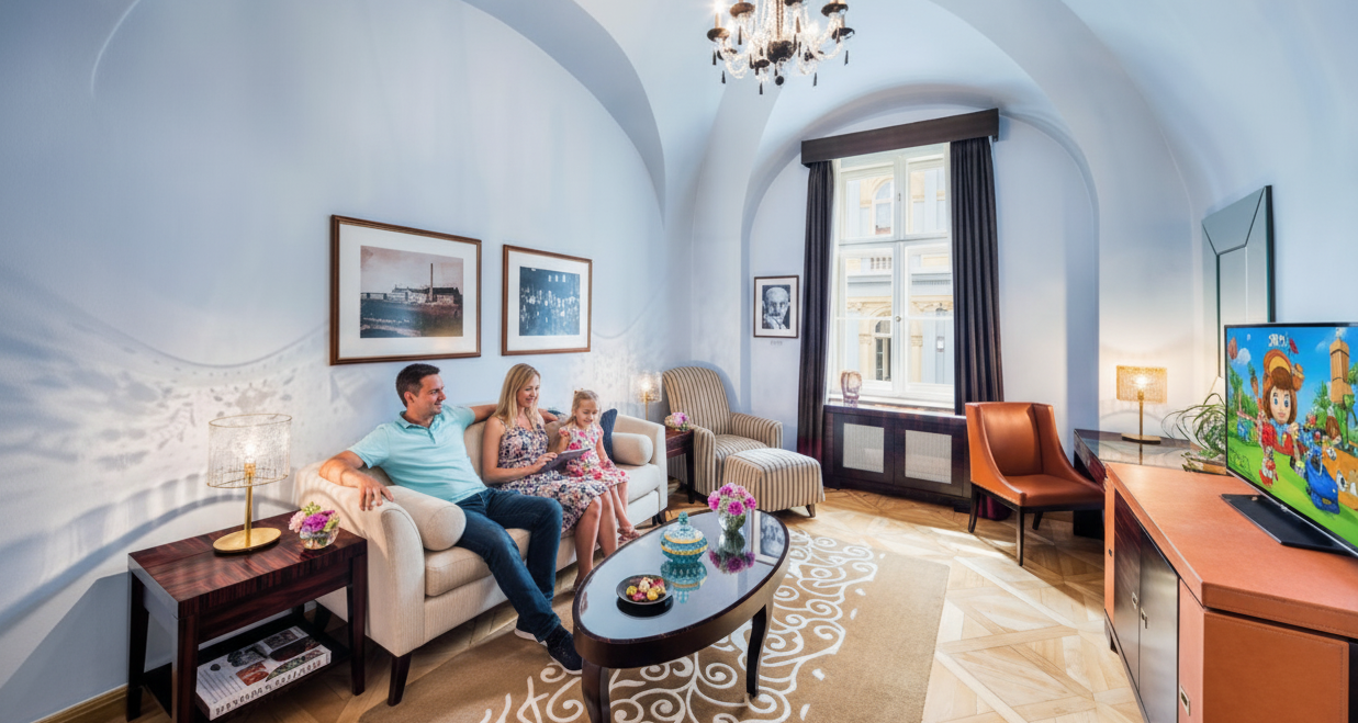 , Moser Crystal Suite at Mandarin Oriental Prague