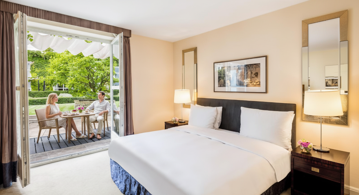 , Deluxe Terrace Room at Mandarin Oriental Prague