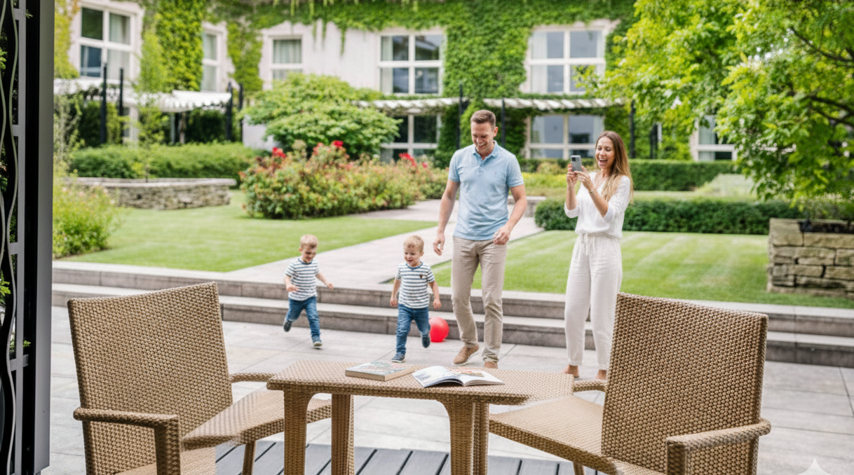 , Family Deluxe Terrace Room at Mandarin Oriental Prague