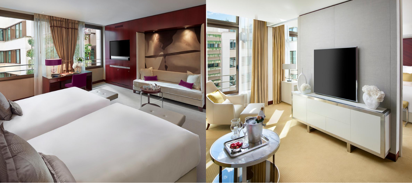 , Two Bedroom Deluxe Suite at Mandarin Oriental Paris: Grand Suite Living with Garden Views